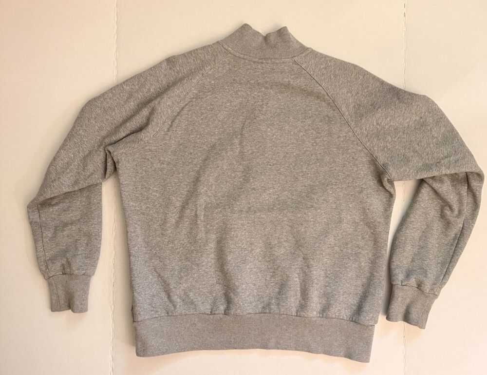 Vintage Nike The Athletic Dept Quarter Zip Fleece Sweatshirt Gray Womens XL Y2K - Picture 2 of 11